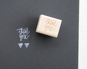 Mini Thank You Stamp - mini hand lettered thank you stamp - READY TO SHIP