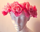 Pink Rose Beautiful Custom Floral Crown