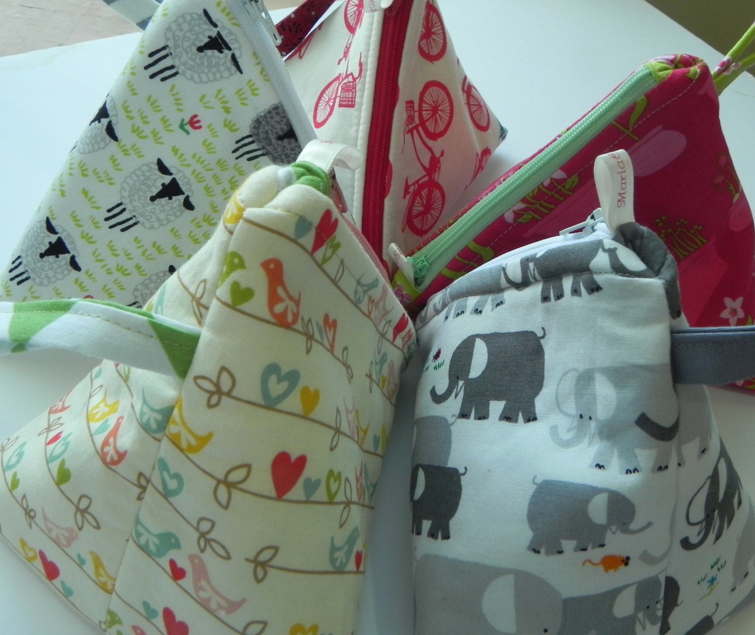 Knitting Project Bag - Medium Triangle Notions Bag