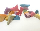 Rainbow Inspiration Blocks - Wooden Blocks - Wooden Bricks - Waldorf Wood Toy