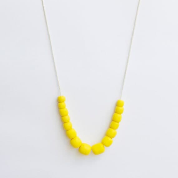 Sun pebble necklace