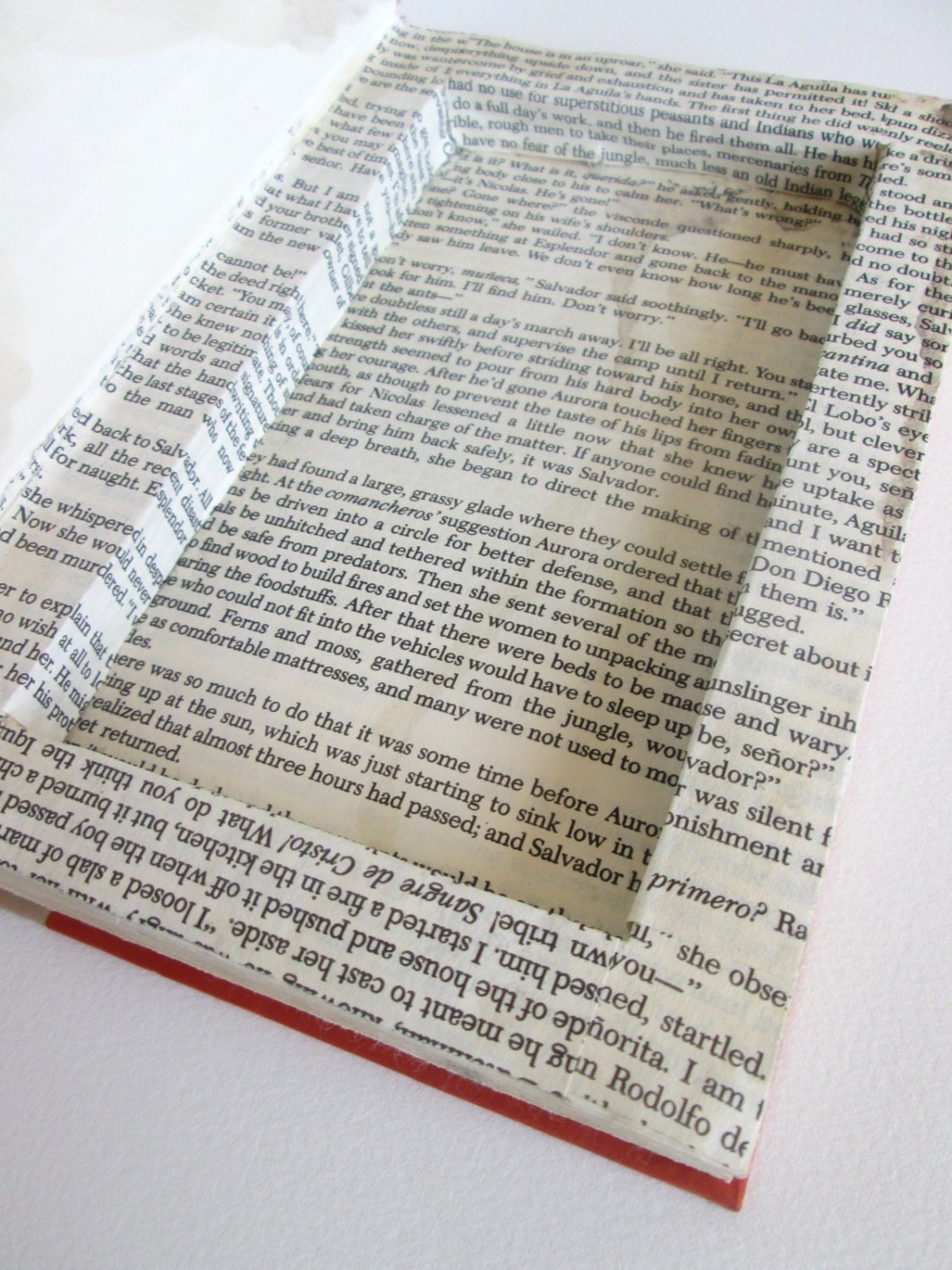Handmade secret compartment book
