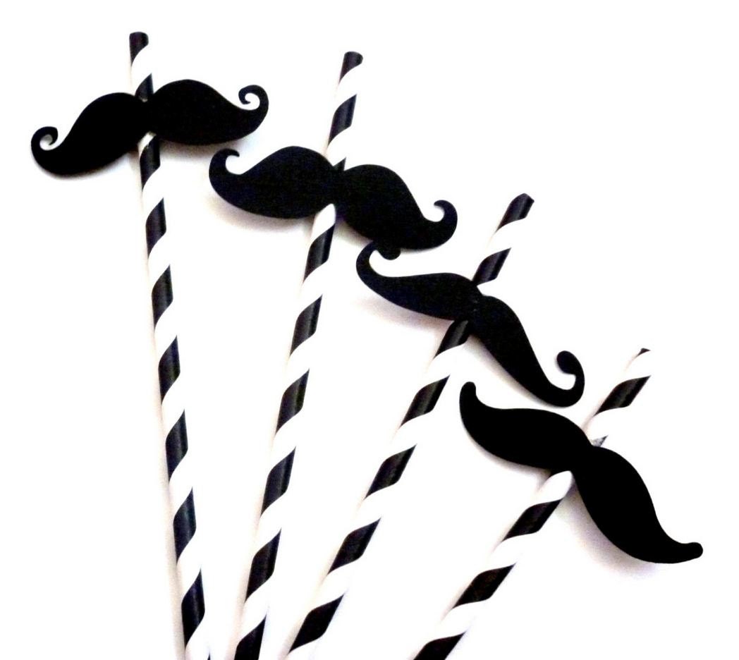 20 Imperial Mustache Moustache Straw Birthday Party Gender Reveal Little Man Paper Straws Photo Prop