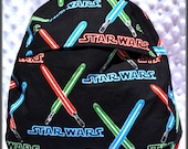 Custom Star Wars Cotton or Flannel Toddler Backpack -- Premium Fabric -- Geek-a-bye Baby, Bookbag, Knapsack