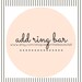 Ring Bar for Jewelry Organizer