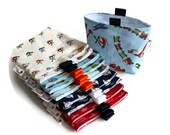 Reusable Snack Bags, Set of 10, Eco Friendly, Birthday Party Favors/Loot Bags/Goody Bags, Assortment of Boy Fabrics