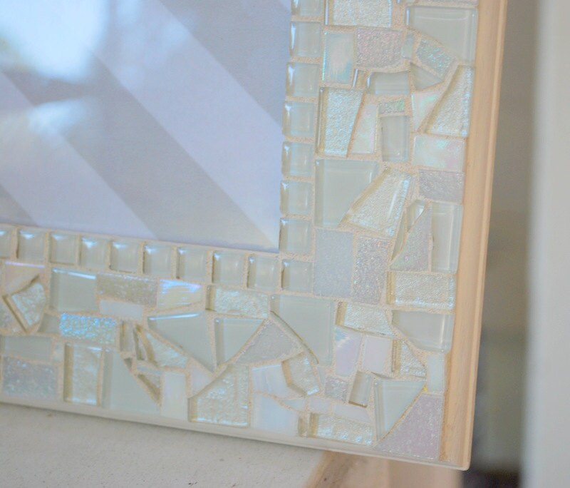All White Mosaic Frame