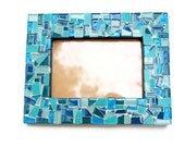 Teal Mosaic Picture Frame