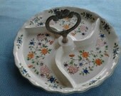 Vintage Handled  Ceramic Candy Dish