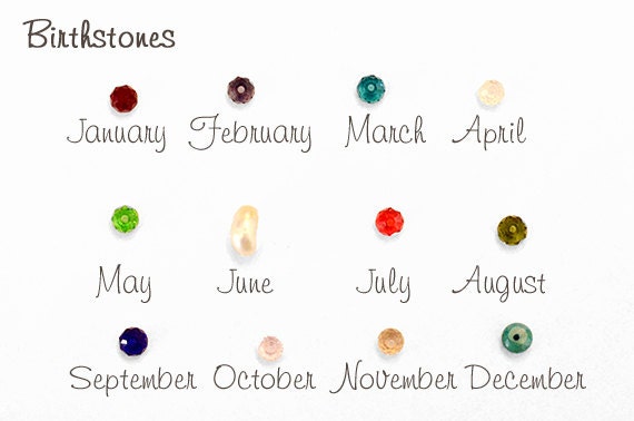 Extra Birthstone for Family Tree Birthstone Necklace