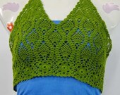 Crochet top , Women crochet wearable ,Tunic,   Made to order , Crochet blouse , Spring,  /  No.CB-12