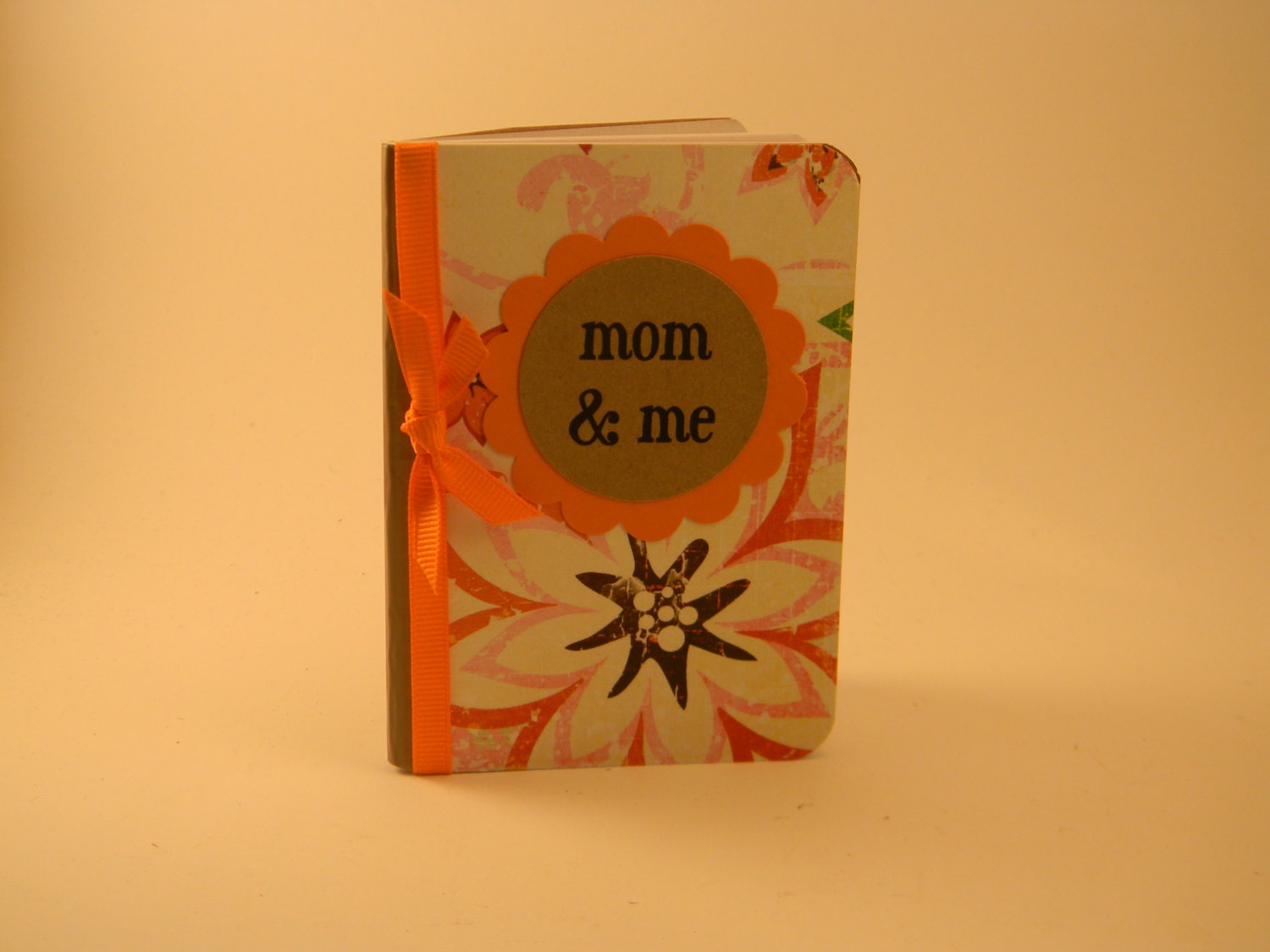 Mini Mom & Me Journal - orange, pink and brown