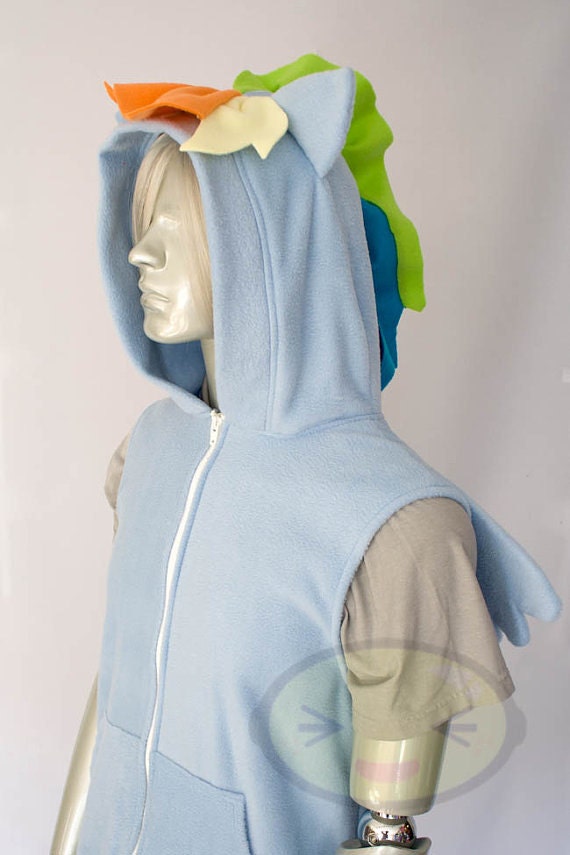 Rainbow Dash Pony Vest, Costume, Hoodie, Vest, Jacket, Hand-made, Cosplay