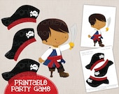 Adorable Pin the Hat on the Pirate DIY Printable Birthday Party Game Il_170x135