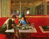 At The Cafe Cross Stitch Pattern