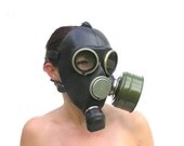 Gas mask soviet steampunk military carnival collectibles Russian GP7 spooky scary goth gothic