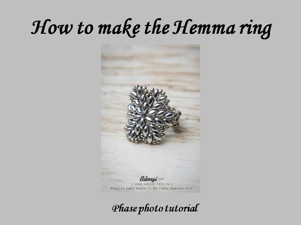 Hemma ring - TUTORIAL