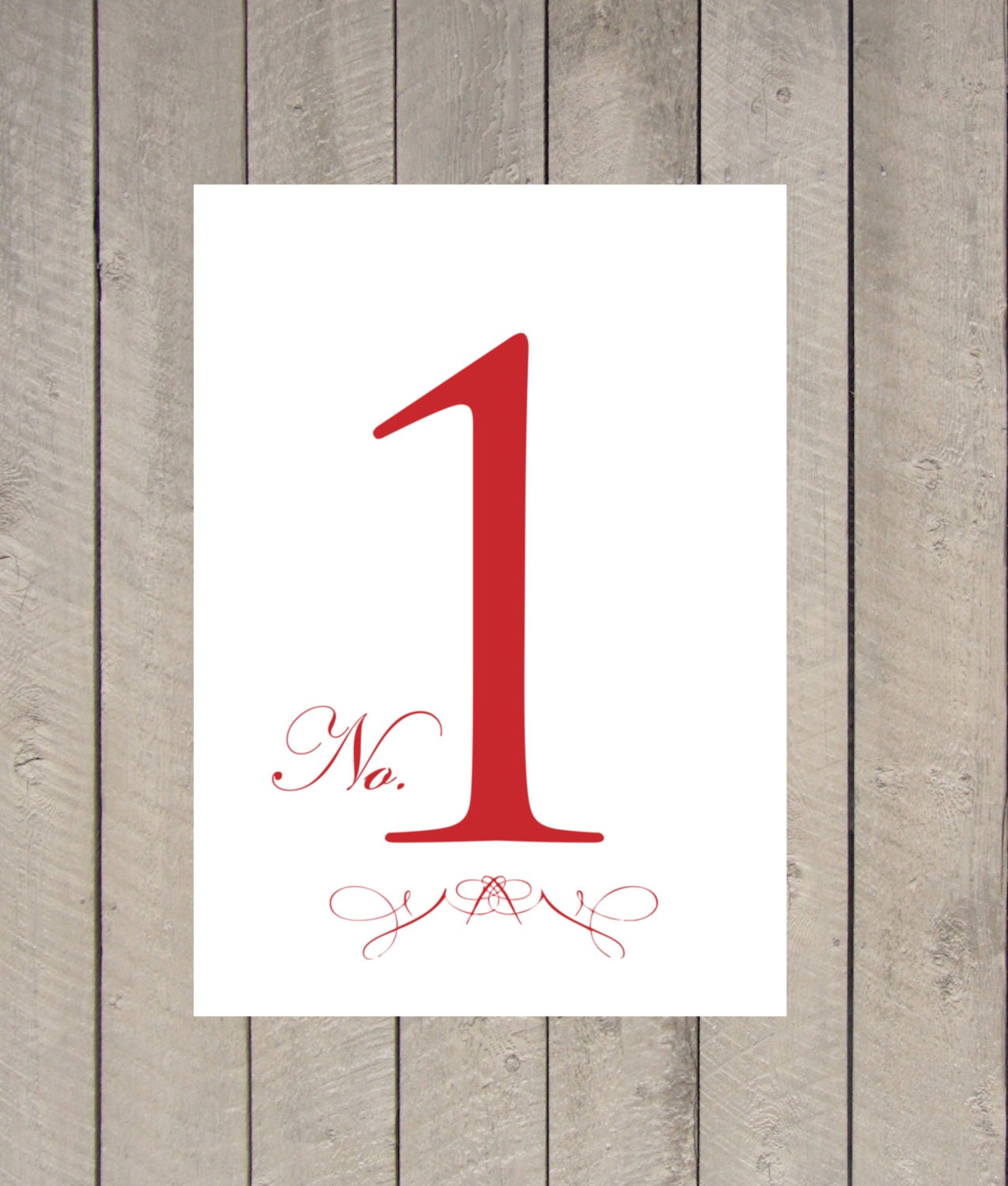 Table Numbers - DIY Printing - Wedding