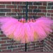 Helen - Orange and Hot Pink Layered Tutu - Available in Sizes Infant, Toddler, Girls, Teenager and Adult