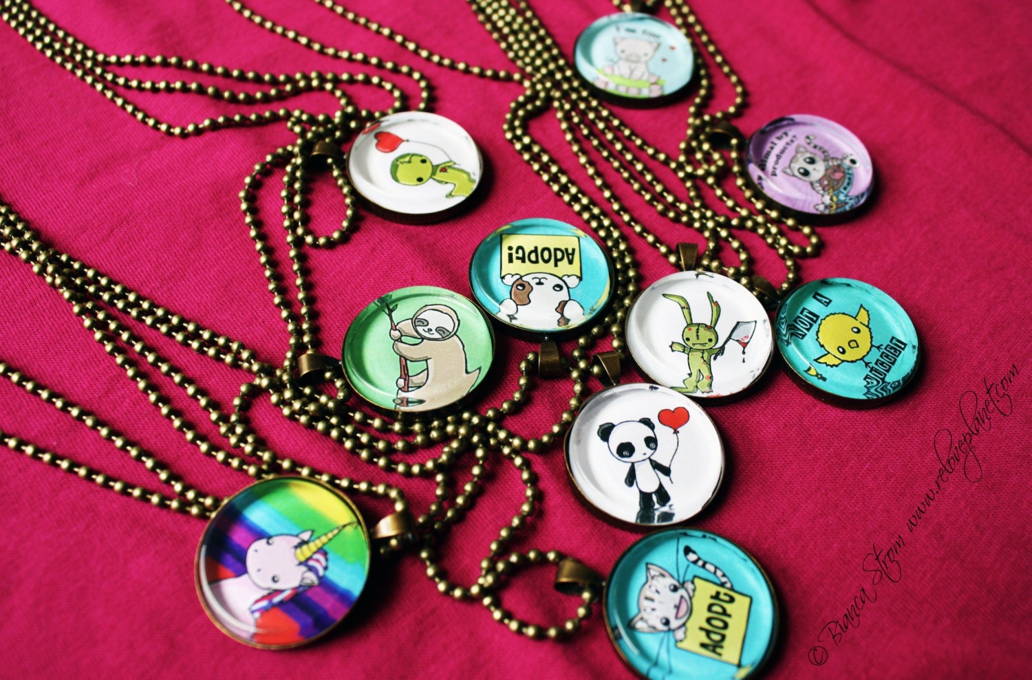 NEW CHoiCeS - CHOOSE your Image 1" Pendant Necklace - or 2 for 20 - ReLove Plan.et