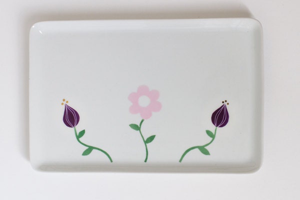 Flowers serving platter