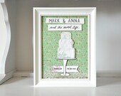 Personalised art - Wedding, Anniversary - romantic & unique