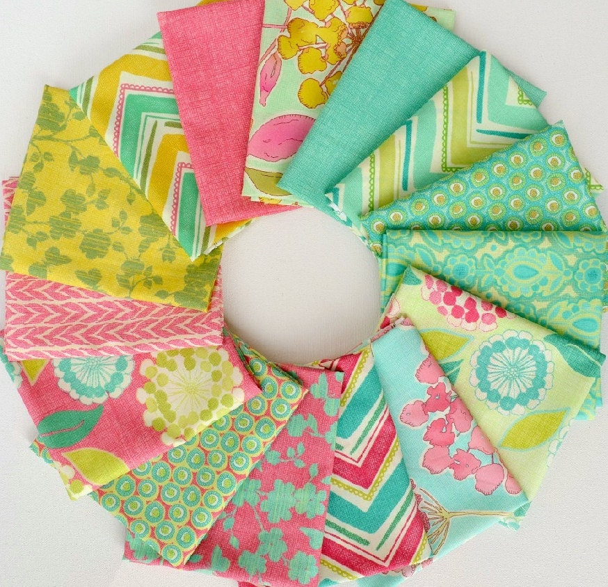 Fabric Bundle - Spring House -  by Stephanie Ryan -  Moda Fabrics - 15 Half Yard Pieces (TOTAL 7.5 YARDS)