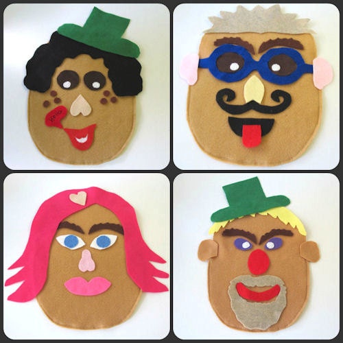 Funny Felt Faces Play Set, Preschool Toy
