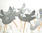 Shark Cupcake Toppers Qty 12-Birthday-Beach Party-Labor Day