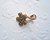 Bronze clasp set, button and hook clasp,floer clasp,  handmade clasp, - THEAtoo