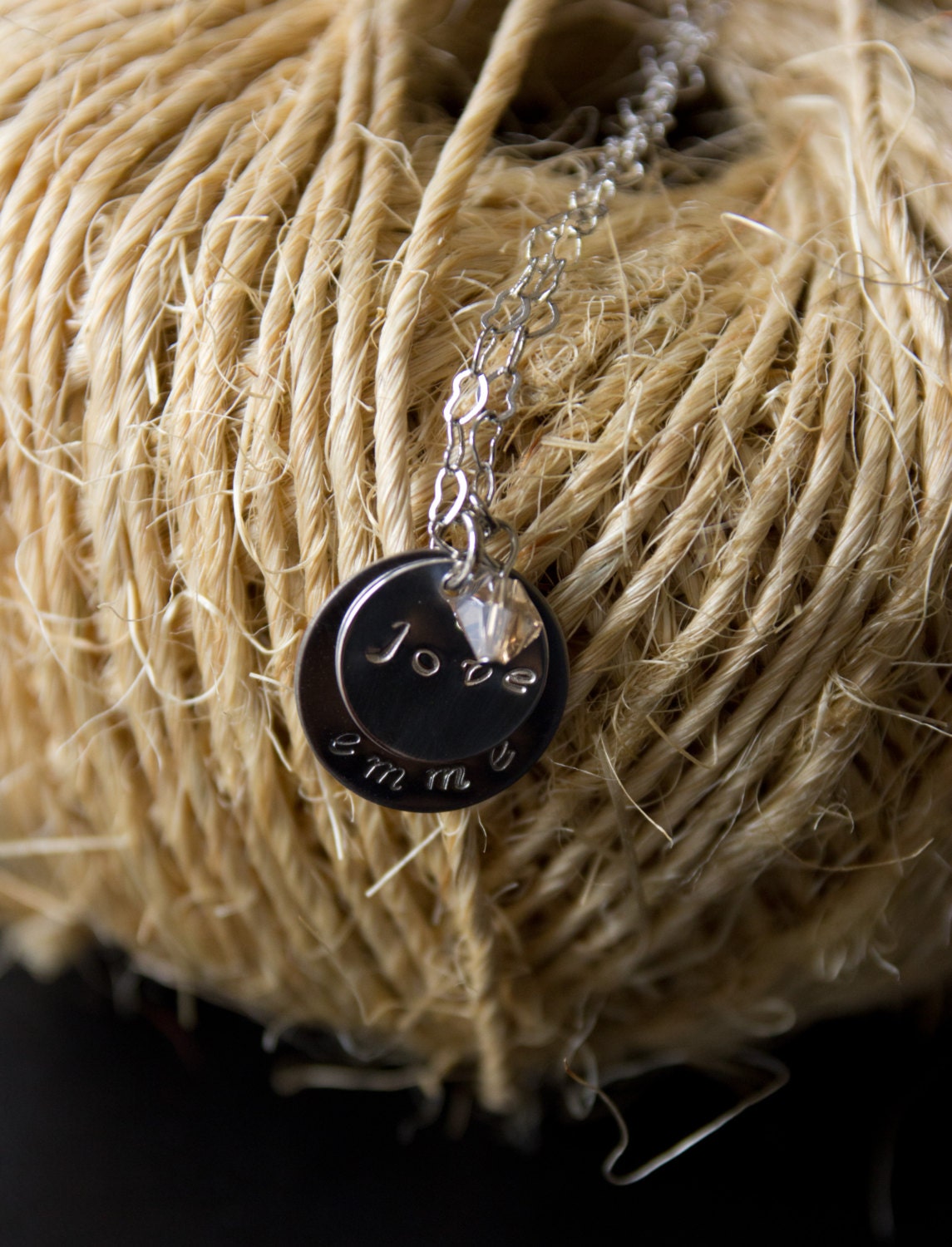 Child's Name Hand-Stamped necklace