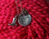 Cute "Cowgirl it up" bracelet on a heart chain