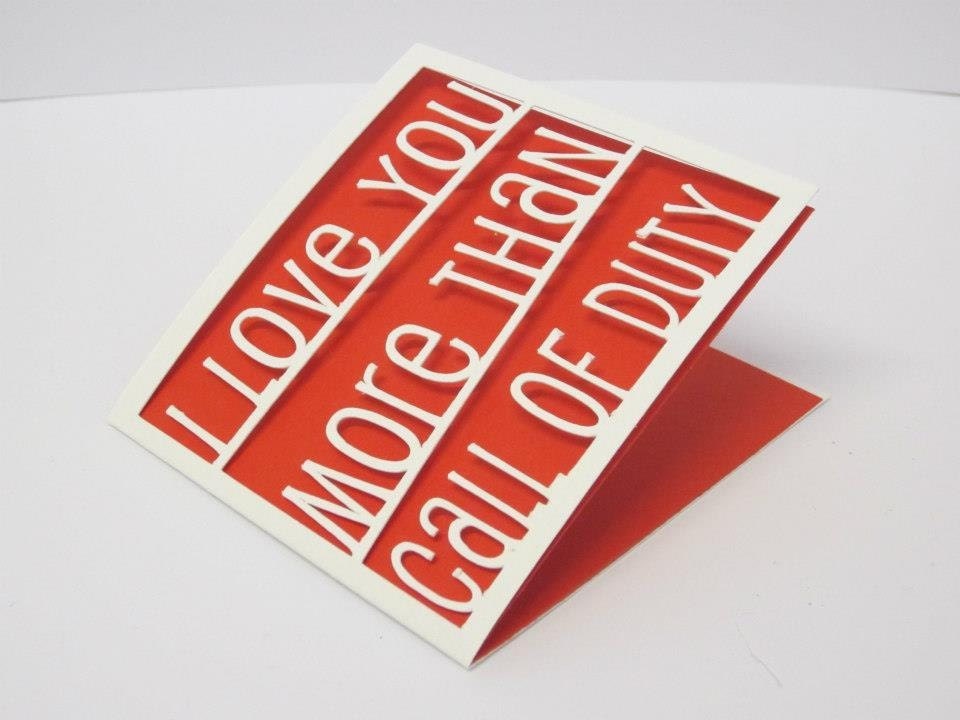I love you more than this card
