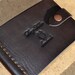 Leather Wallet-Men Wallet-Leather Card Holder Leather-Handmade Dark brown
