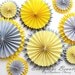 8pc Double layer Rosettes / Mix Sizes / CHOOSE YOUR COLORS / Pinwheels/ Wall decor/ Party fan Decor / Nursery Decor /