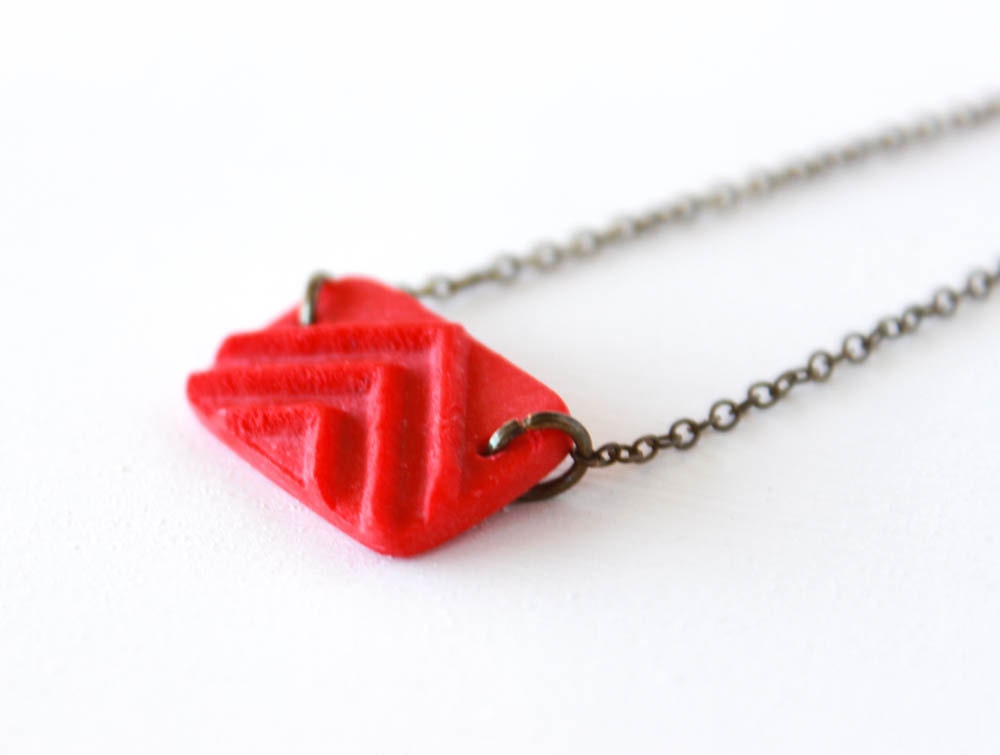 Geometric Stacking Bracelet, Patterned Polymer Clay Charm Bracelet
