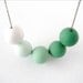Ombre Beaded Polymer Clay Statement Necklace, Ombre Necklace