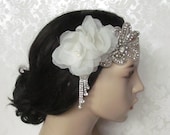 Rhinestone Bridal  Headpiece / Art Deco Headpiece / The Helen Headband