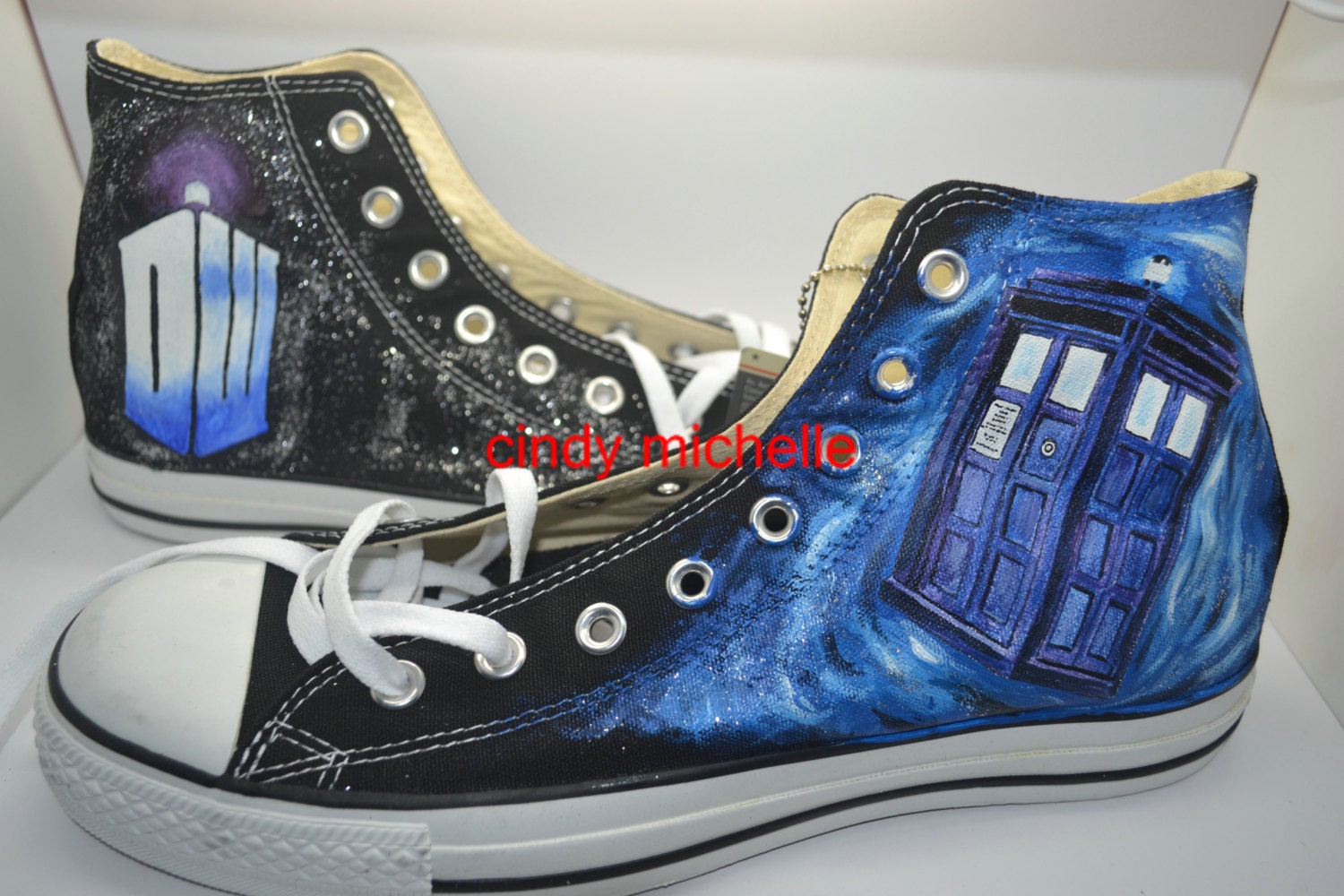 Custom Converse Doctor Who Converse shoes hand painted on Converse all star shoes sneaker great gift  on converse