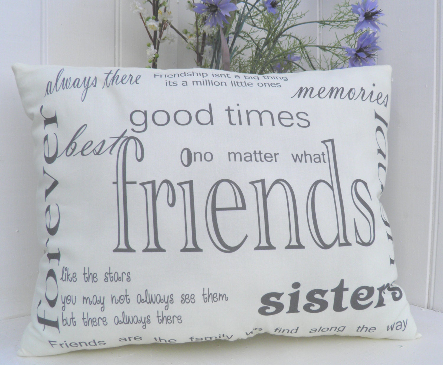 Friends Pillow LAST ONE  Birthday Best Friend Sisters Birthday Gift