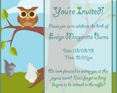 Spring Critters Printable Card / Invitation