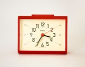Original Vintage German MEBUS Alarm clock red