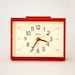 Original Vintage German MEBUS Alarm clock red