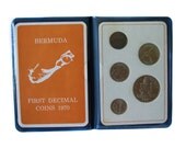 Bermuda - First Decimal Coins 1970 in Folder