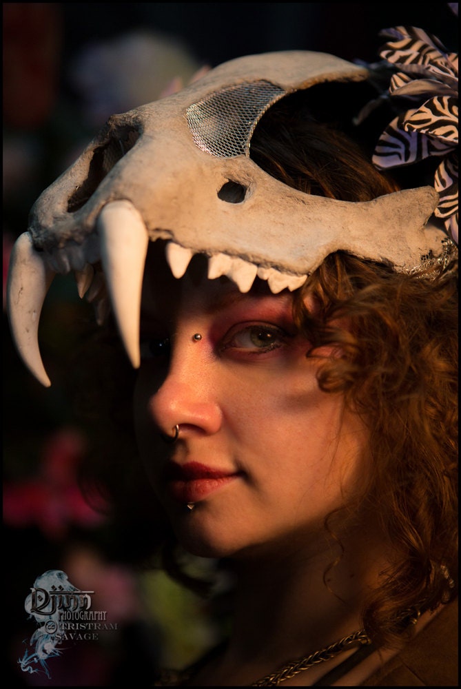 Custom Vegan Animal skull headdress