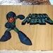 Wood Burned MEGA MAN plaque