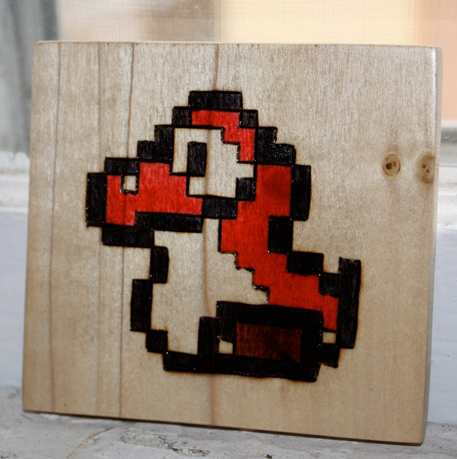Super Mario Bros. Baby Yoshi Wooden Sprite Coasters Set of 4