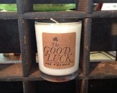 The Good Luck Candle Soy Candles with Money Inside - Soft Sandalwood