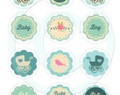 Printable baby boy shower cupcake toppers Il_170x135