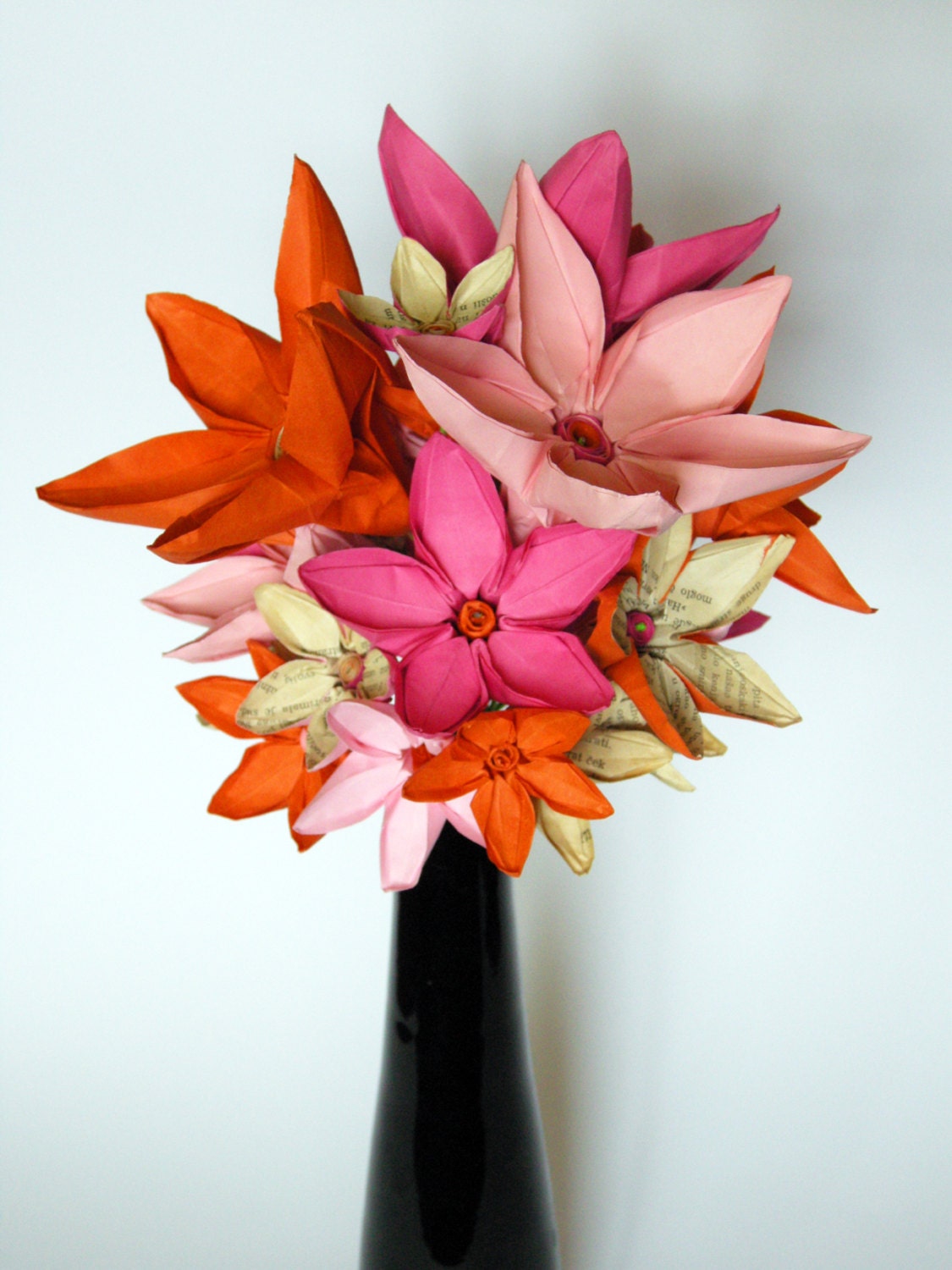 Medium sized bride bouquet or home decoration, perfect for the traditional first anniversary gift, free shipping